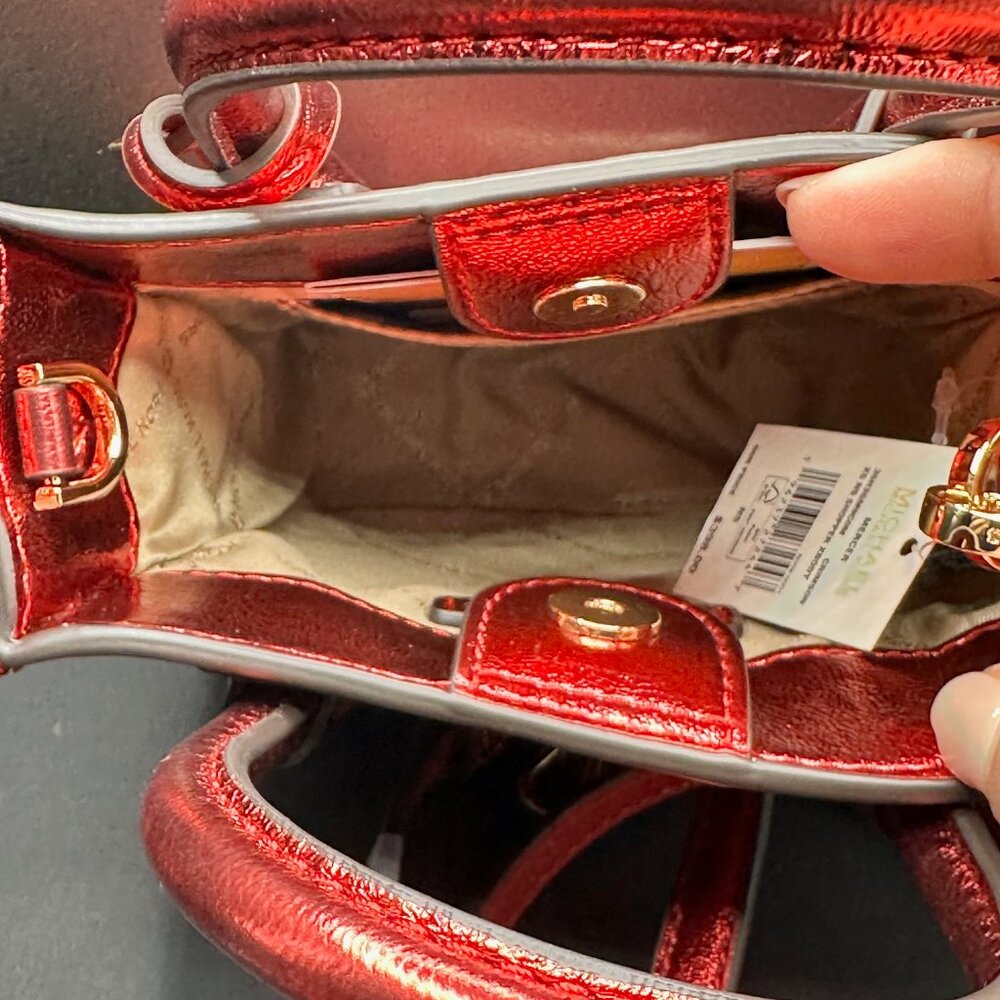 MICHAEL‎ KORS - MERCER XS Crossbody / Hand Bag - Red NWT - Picture 7 of 8